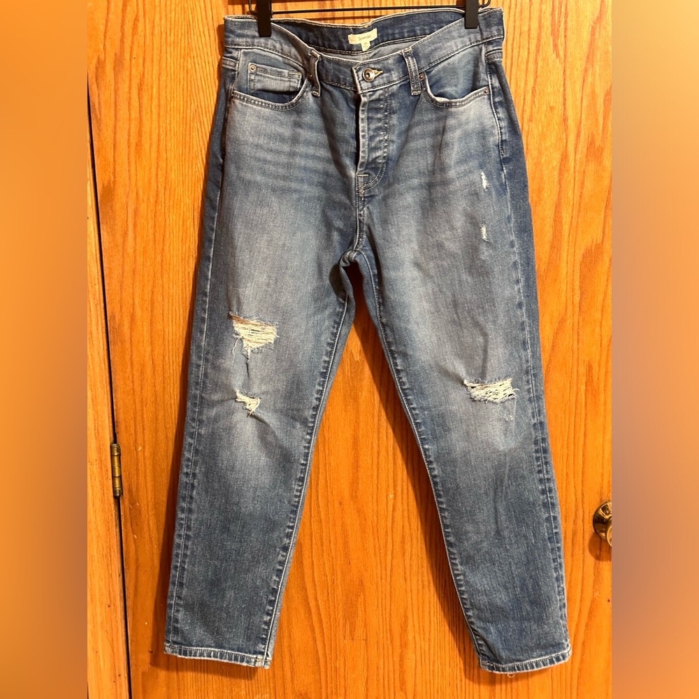 Splendid mid rise crop Jean button fly distressed size‎ 29